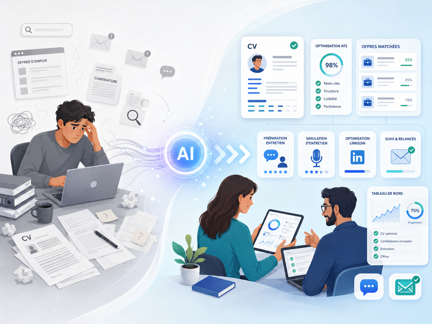 Accompagnement recherche d’emploi et IA