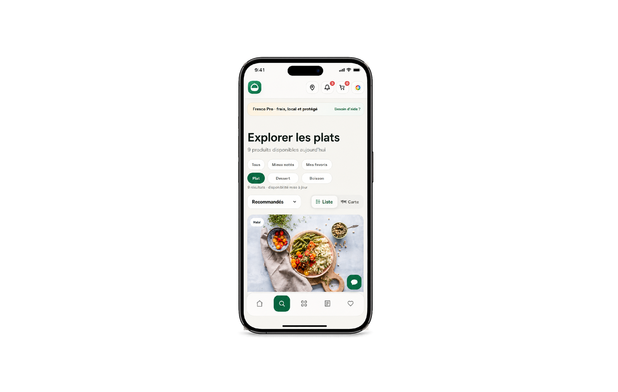 Application livraison & partage de plats 2